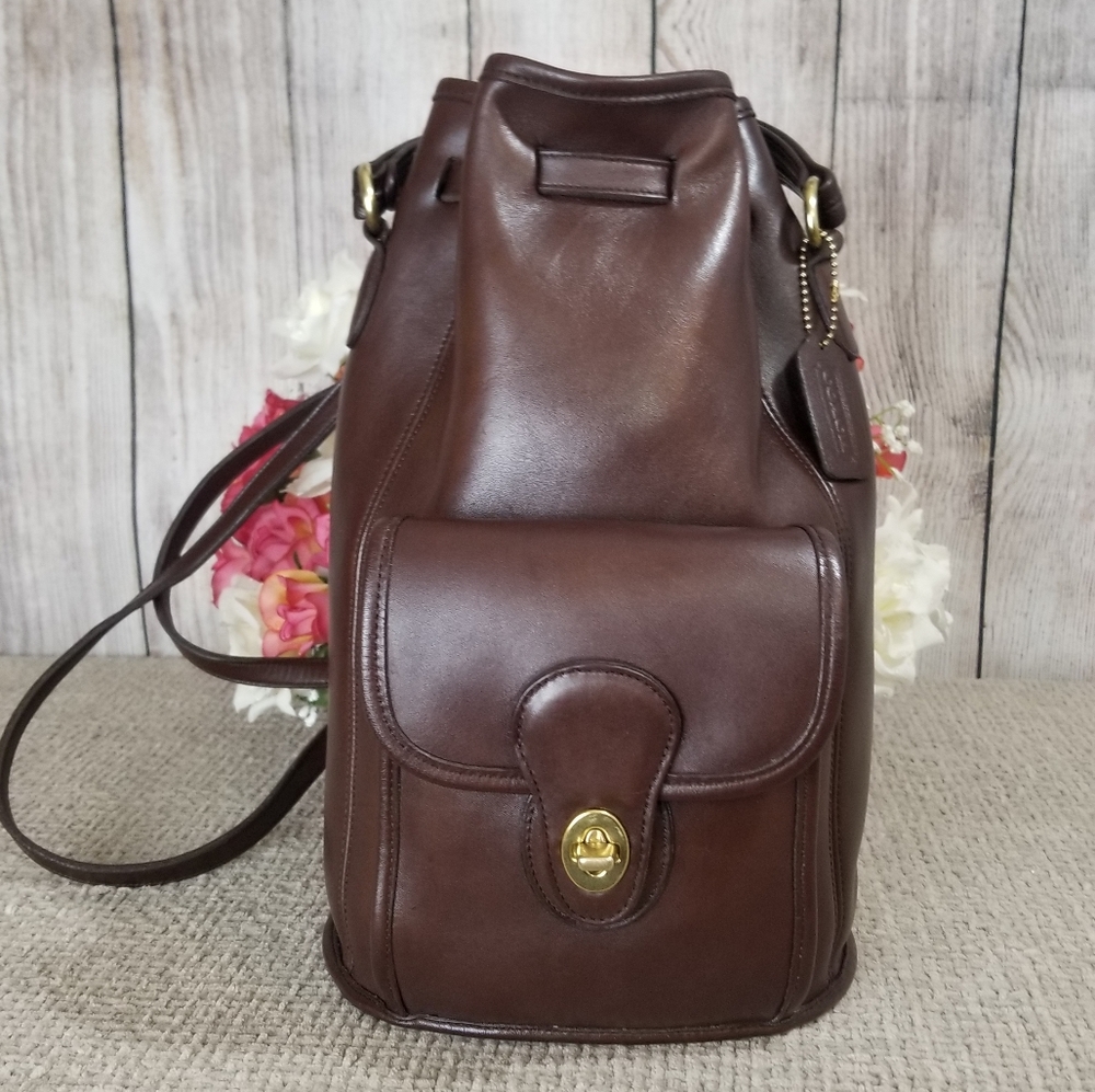 Vintage Coach Sling Convertible Backpack 9992 Mahogany